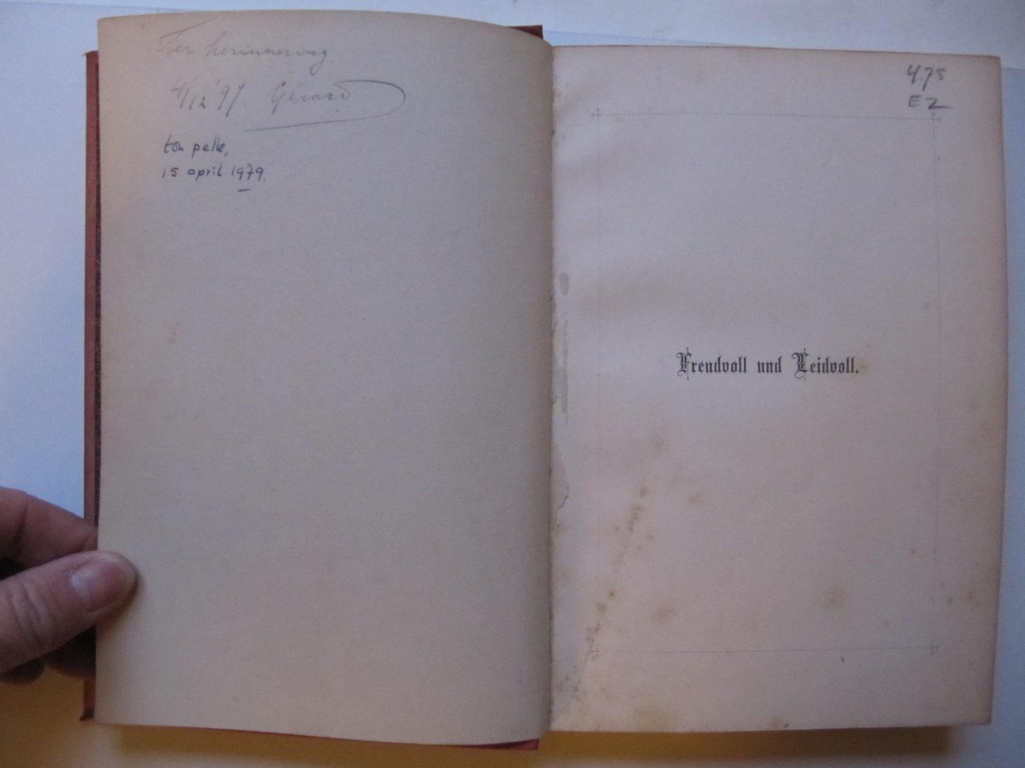 G. Wagener (Ludwig Bund) - Stellingen - (Freudvoll und Leidvoll - Perlen der Liebe)