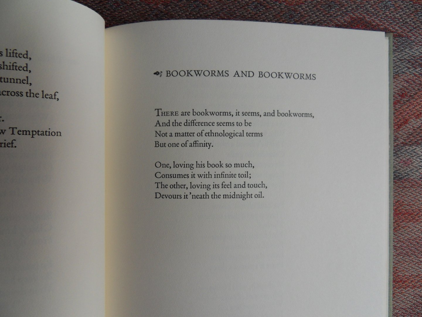 Stillwell, Margaret B. [ GESIGNEERD door de auteur ]. - Rhythm and Rhymes. - The Songs of a Bookworm. [ Genummerd ex. 13 / 50 of the Keepsake edition ].