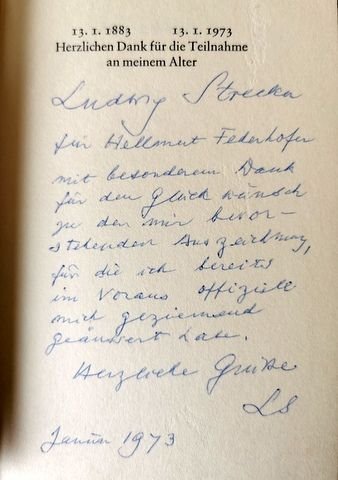 Strecker, Ludwig: - Helle Worte. Gefunden und aufgehoben von *