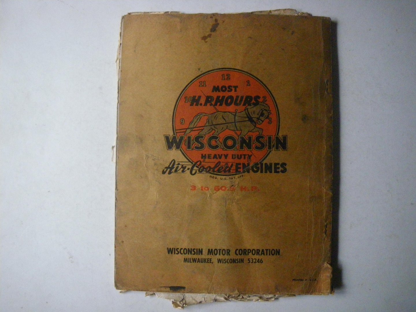 Wisconsin Motor Corp. - Wisconsin Air Cooled Heavy Duty Engines: Instruction book and parts list Model AENS