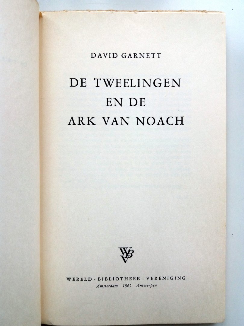 Garnett, David - De tweelingen en de Ark van Noach