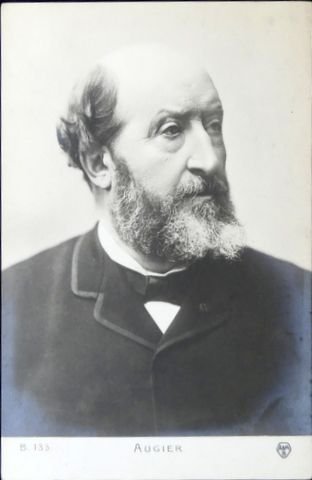 Augier, Émile: - [Fotopostkarte, halbe Figur nach halbrechts]
