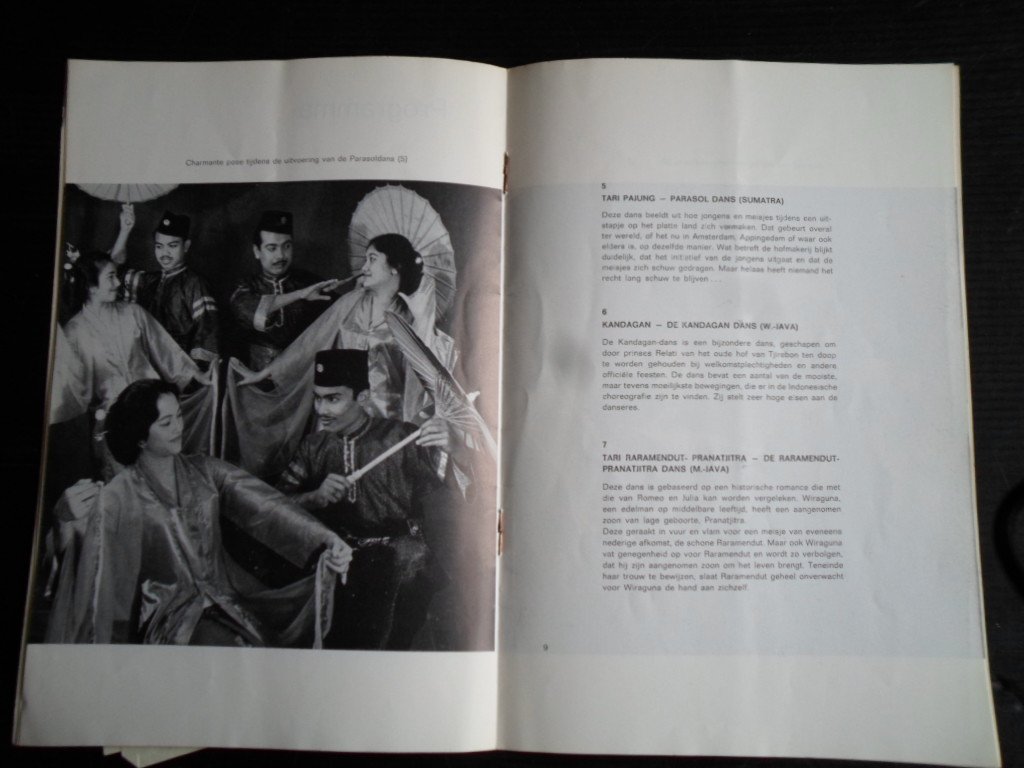 Brochure - Indonesia in klank en dans, Indonesisch nationaal ballet