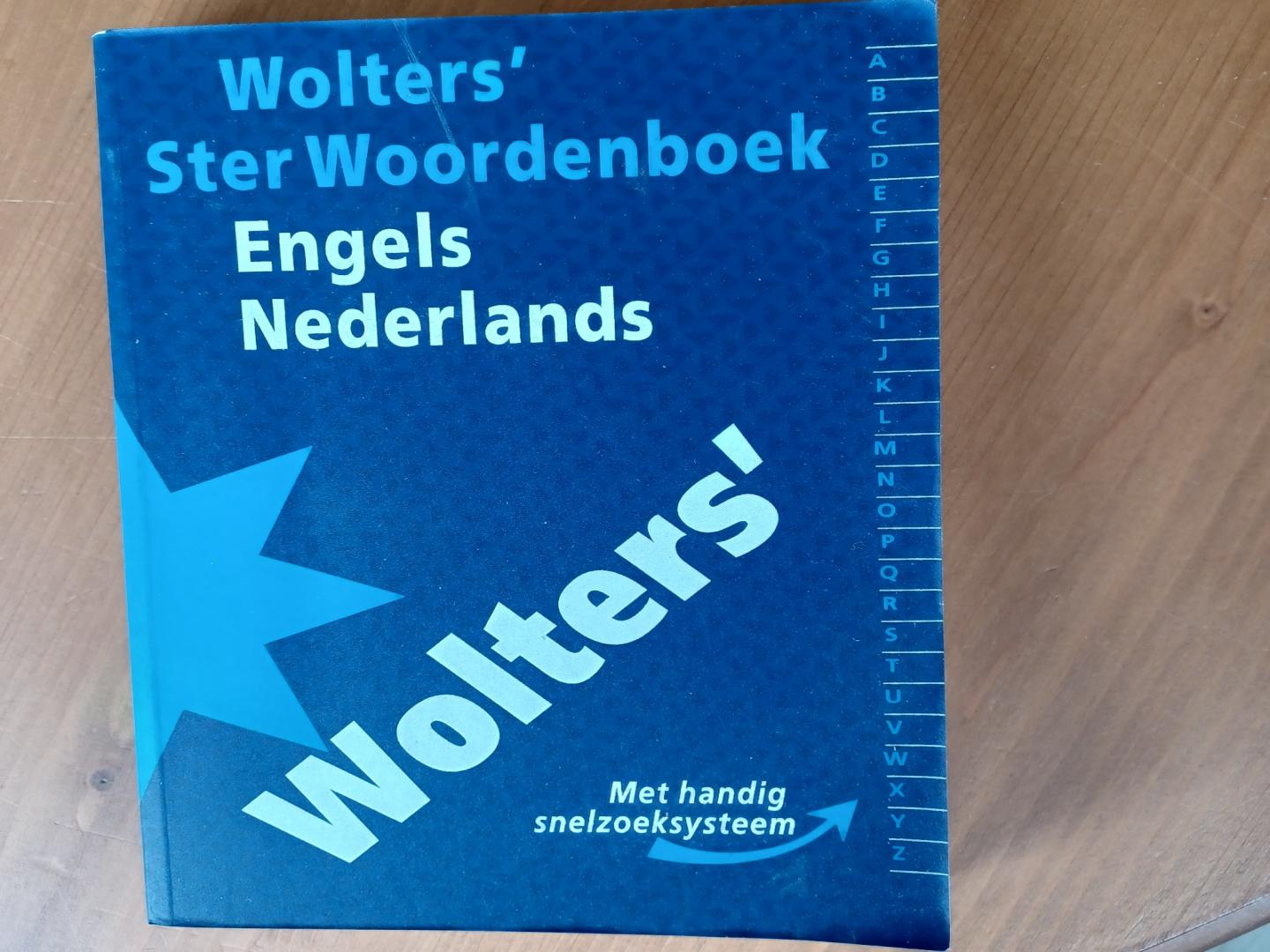 Boer, H. de / Bood, E.G.de - Wolters' Ster woordenboek Engels-Nederlands