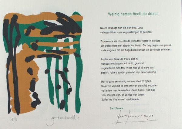Bevers, Bert. - Weinig namen heeft de droom.