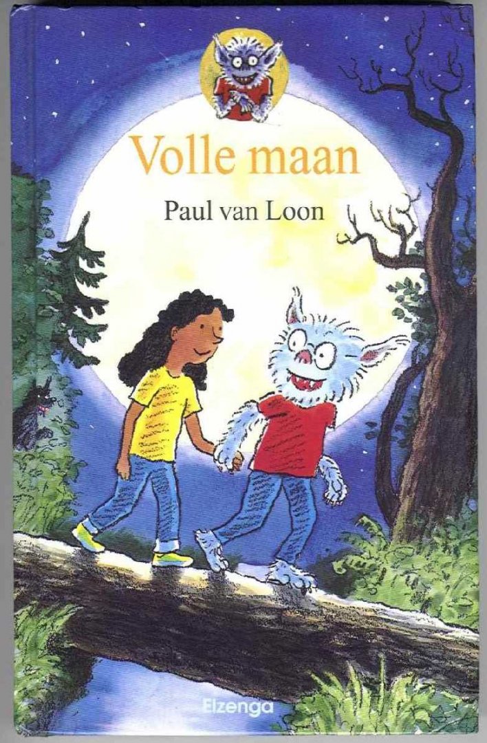 Loon, Paul van zw/w tekeningen van Hugo van Look - Volle maan