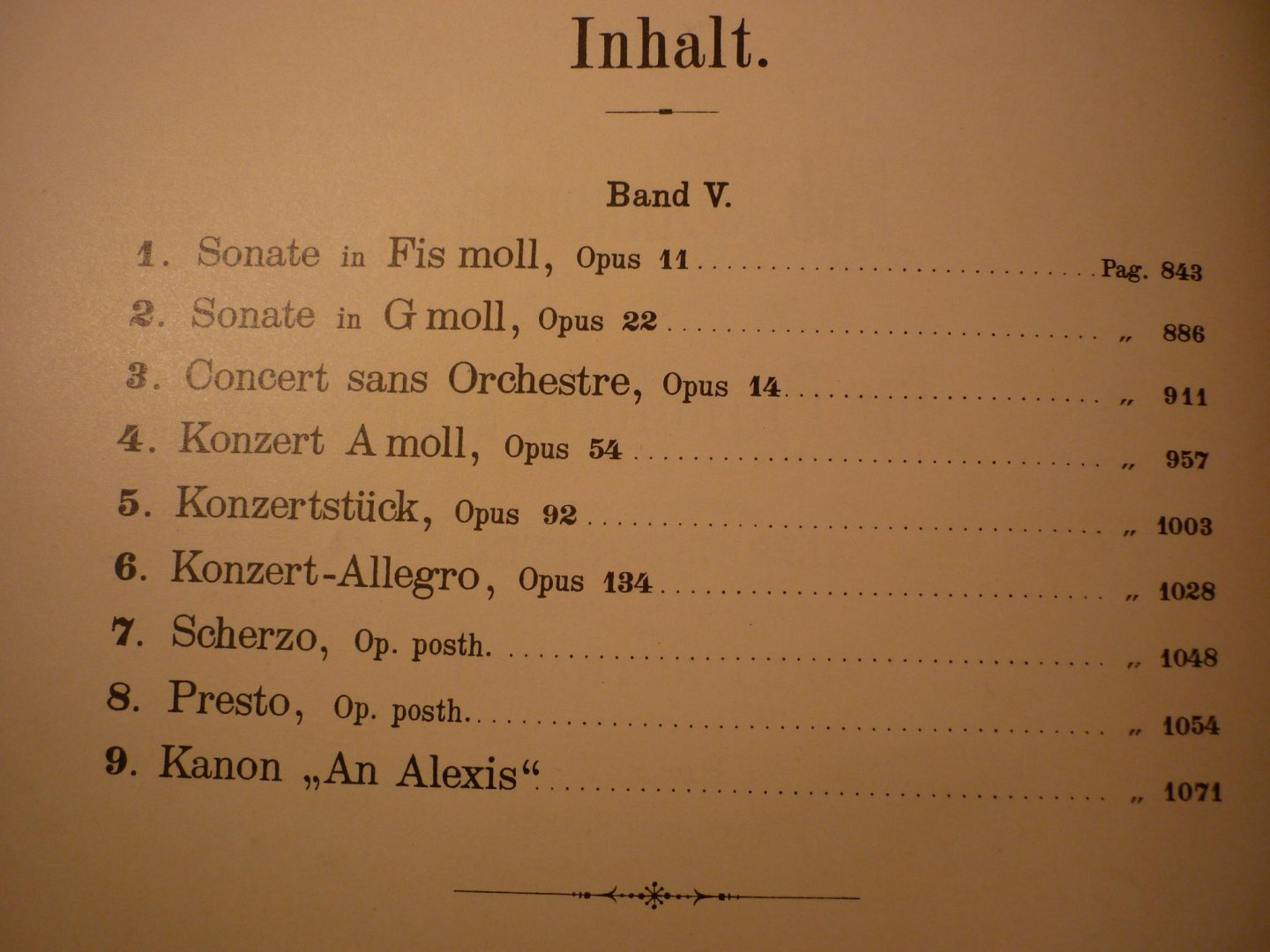 Schumann; Robert (1810-1856) - WERKE fur Pianoforte solo - Band V; revidiert von Alfred Dorffel mit fingersatz versehen von Adolf Ruthardt