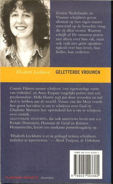 Lockhorn, Elisabeth .. Omslagontwerp Jan de Boer - Geletterde vrouwen  .. Intervieuws