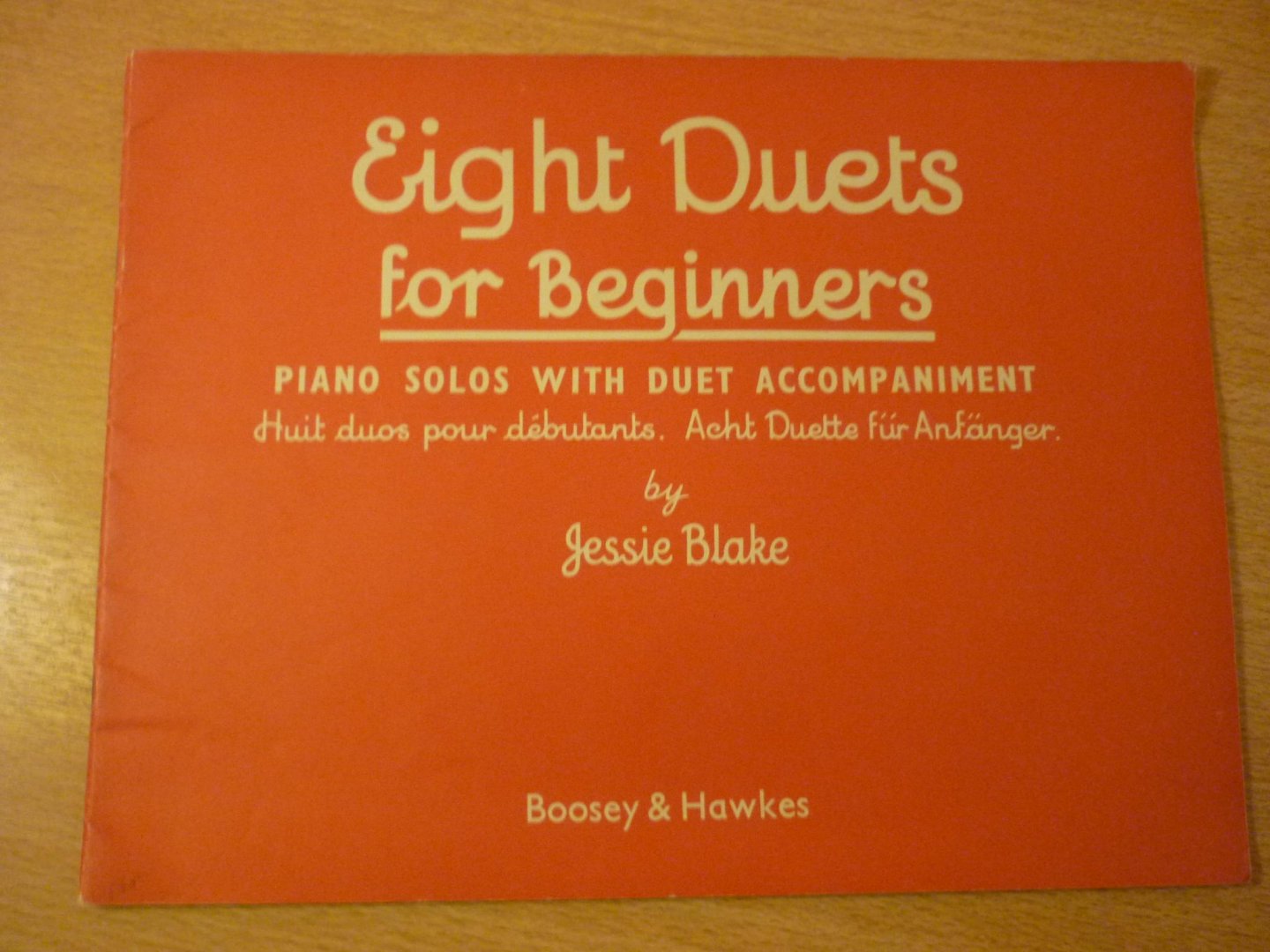 Blake; Jessie - 8 Duets for Beginners; 8 leichte Stücke für Klavier zu vier Händen