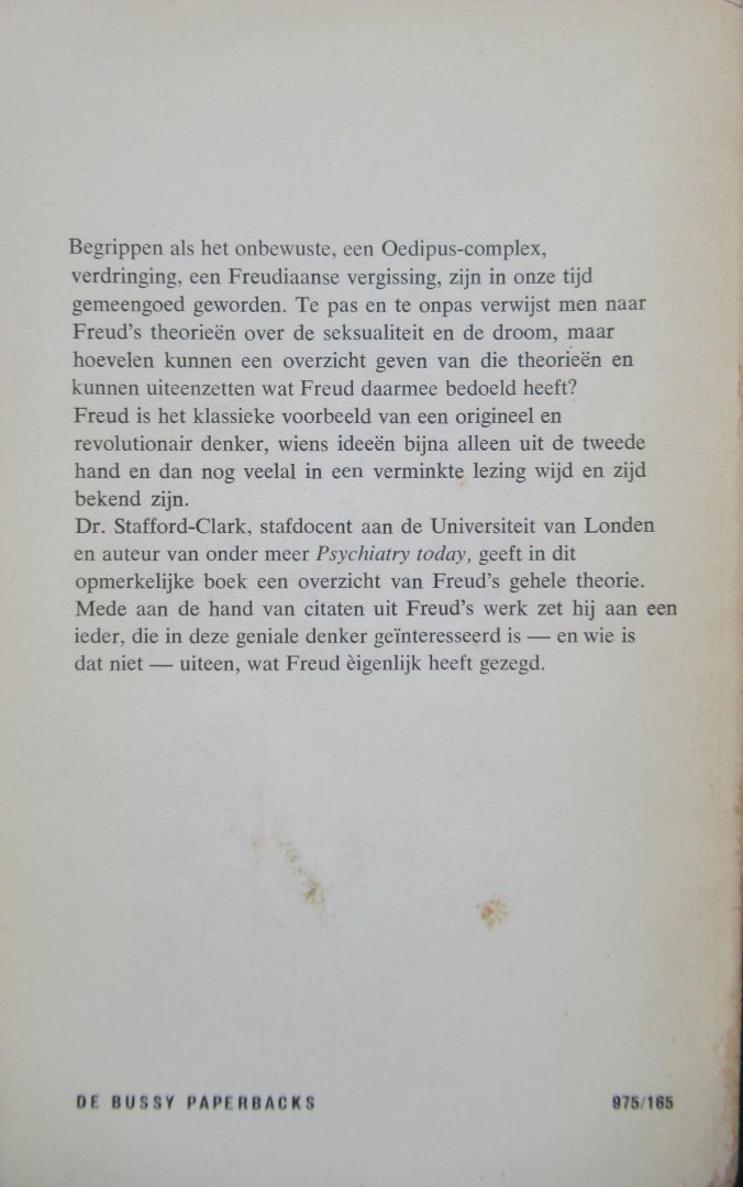 Stefford Clark,D - Wat Freud eigenlijk heeft gezegd
