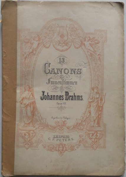 Brahms Johannes - 13 Canons für Frauenstimmen Opus 113