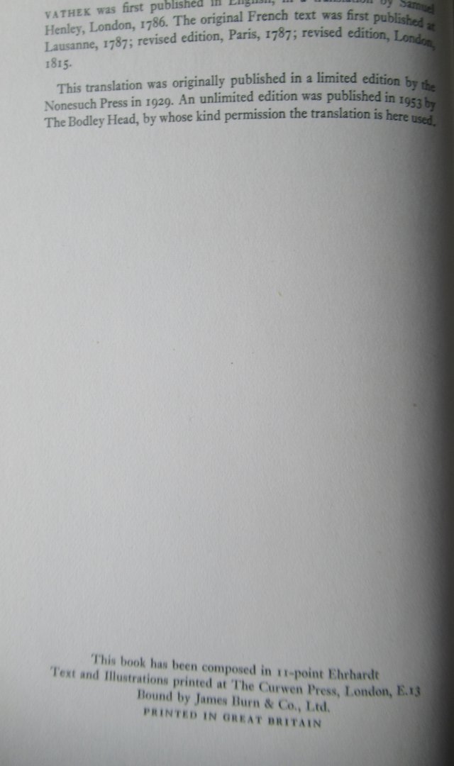 Beckford, William - Vathek