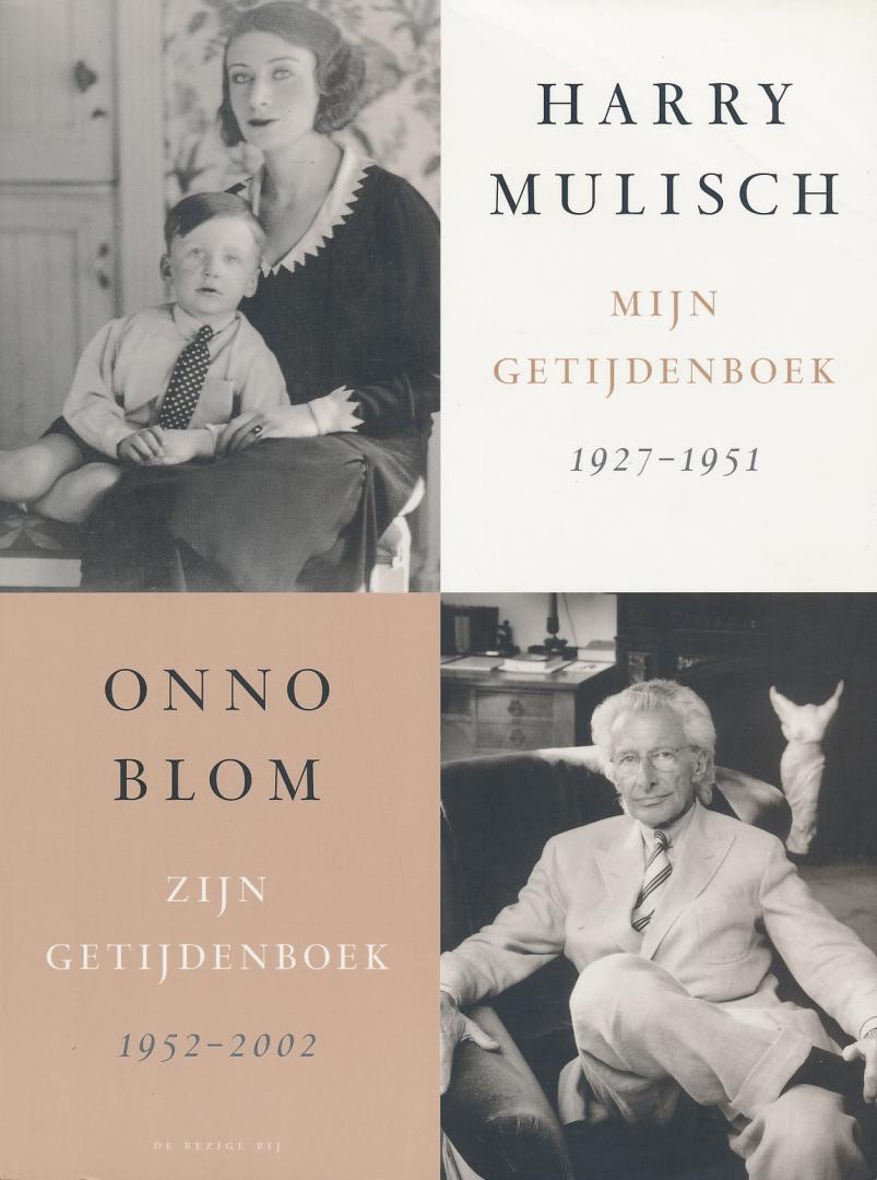 Mulisch, Harry / Blom, Onno - Mijn getijdenboek 1927-1951 ; Zijn getijdenboek 1952-2002. Gesigneerd door Harry Mulish en Onno Blom