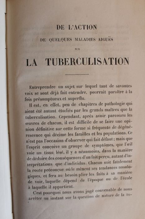 Revilliod Leon - De l'action de quelques maladies aigues sur la tuberculisation - proefschrift , these pour le doctorat