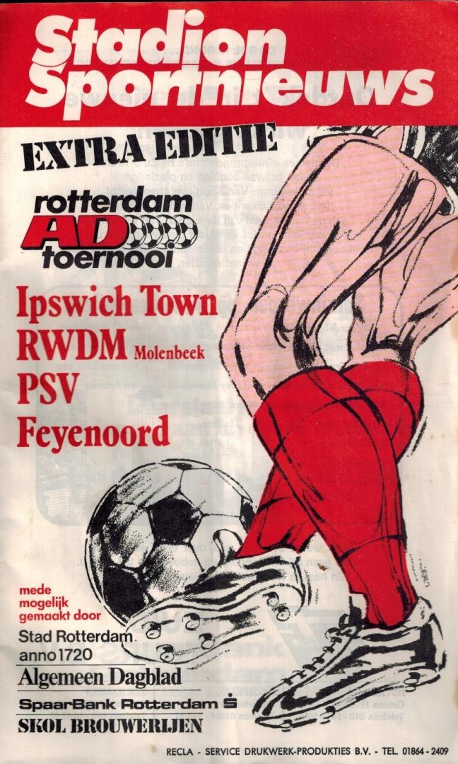  - Rotterdam AD Toernooi 1979 -Extra Editie Stadion Sportnieuws