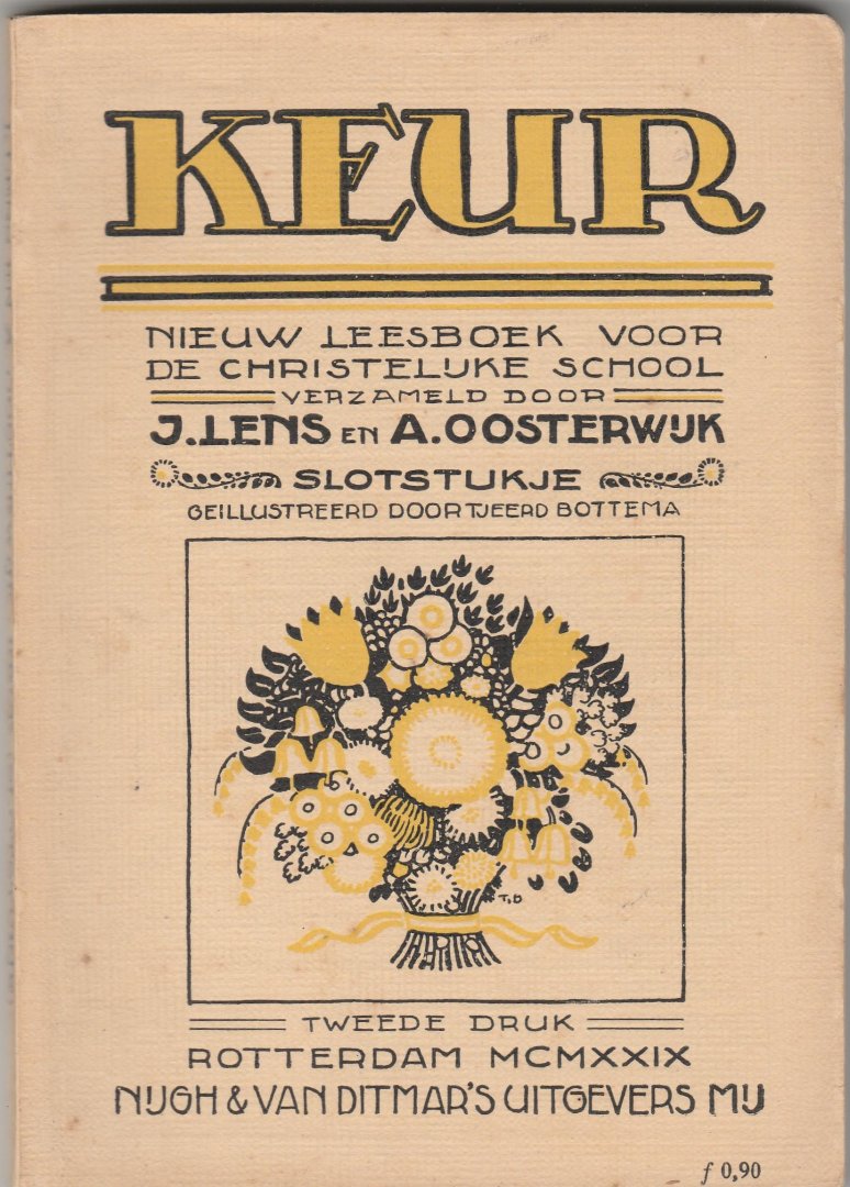 Lens, J. en A.Oosterwijk - Keur. Nieuw leesboek voor de christelijke school. Slotstukje