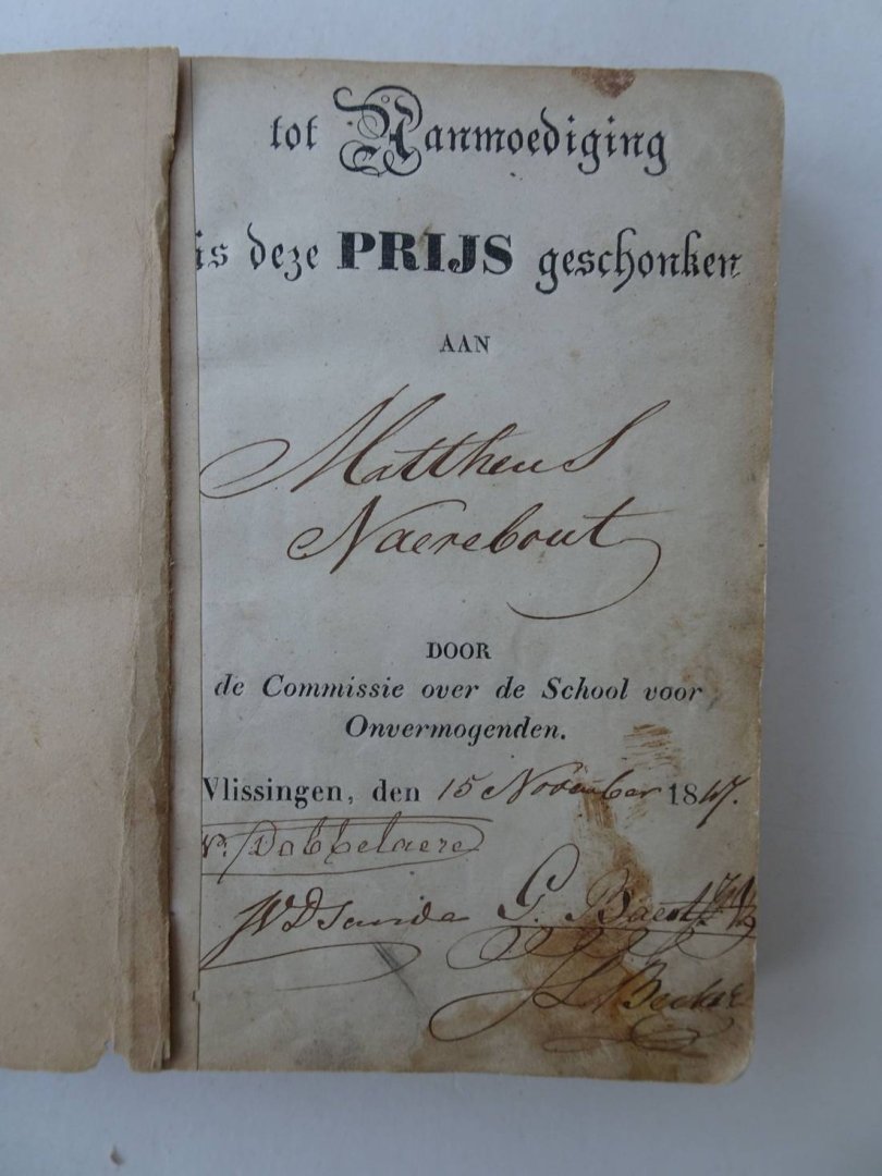 J.V.. - Tijdwinst in ledige oogenblikken. Een geschenk voor de jeugd.