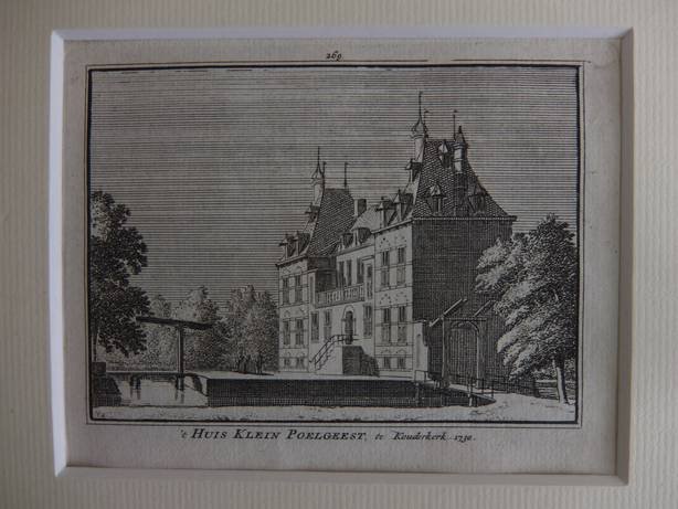Kouderkerk. - 't Huis Klein Poelgeest te Kouderkerk, 1730.