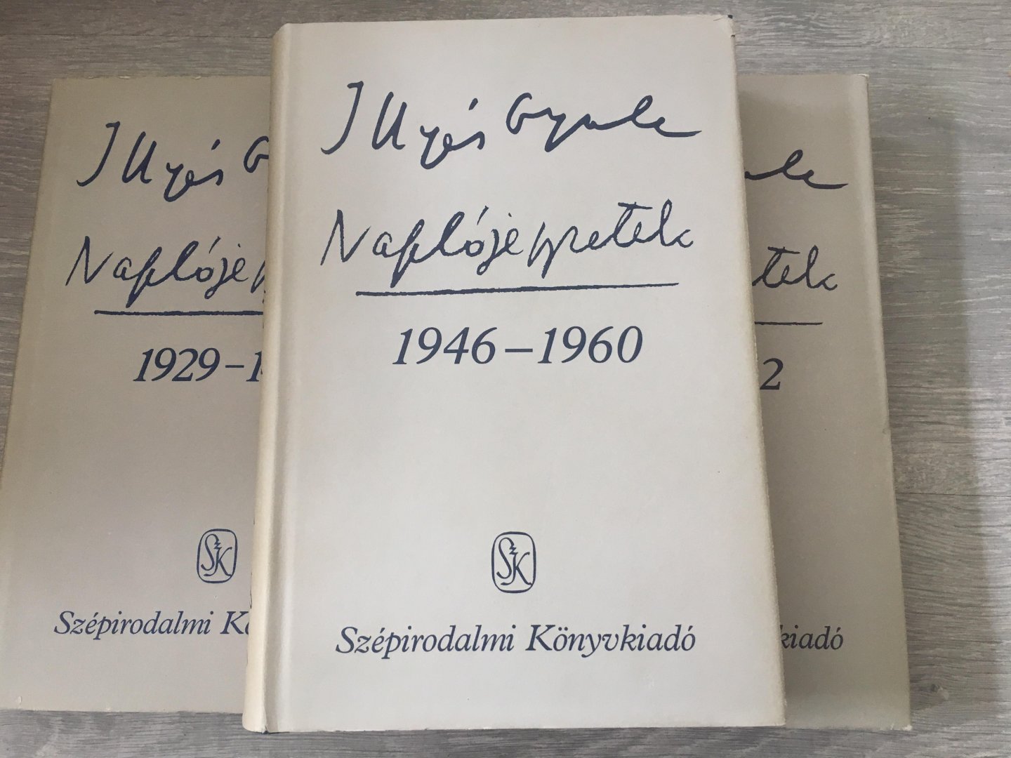 Illyés Gyuláné - Illyés Gyula Naplójegyzetek, 1929-1945, 1946-1960, 1961-1982, 3 volumes