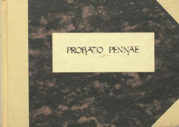 Verhoeven, Cornelis. - Probatio pennae.