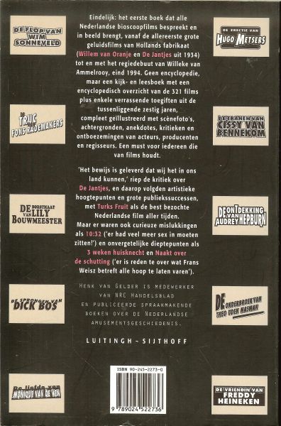 Gelder, Henk van  .. Omslagontwerp Rob van Middendorp .. Rijk geillustreerd - Hollands Hollywood, Alle Nederlandse speelfilms van de afgelopen zestig jaar