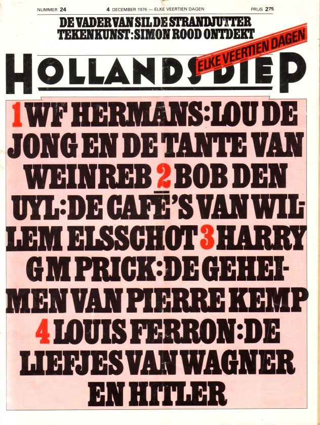 Hermans, W.F. - 'Lou de jong en de tante van Weinreb'. In 'Hollands Diep' jg 2 nr 24.