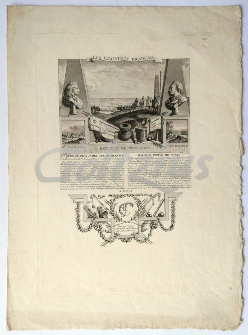 PONCE, NICOLAS, - Bataille de Fontenoy