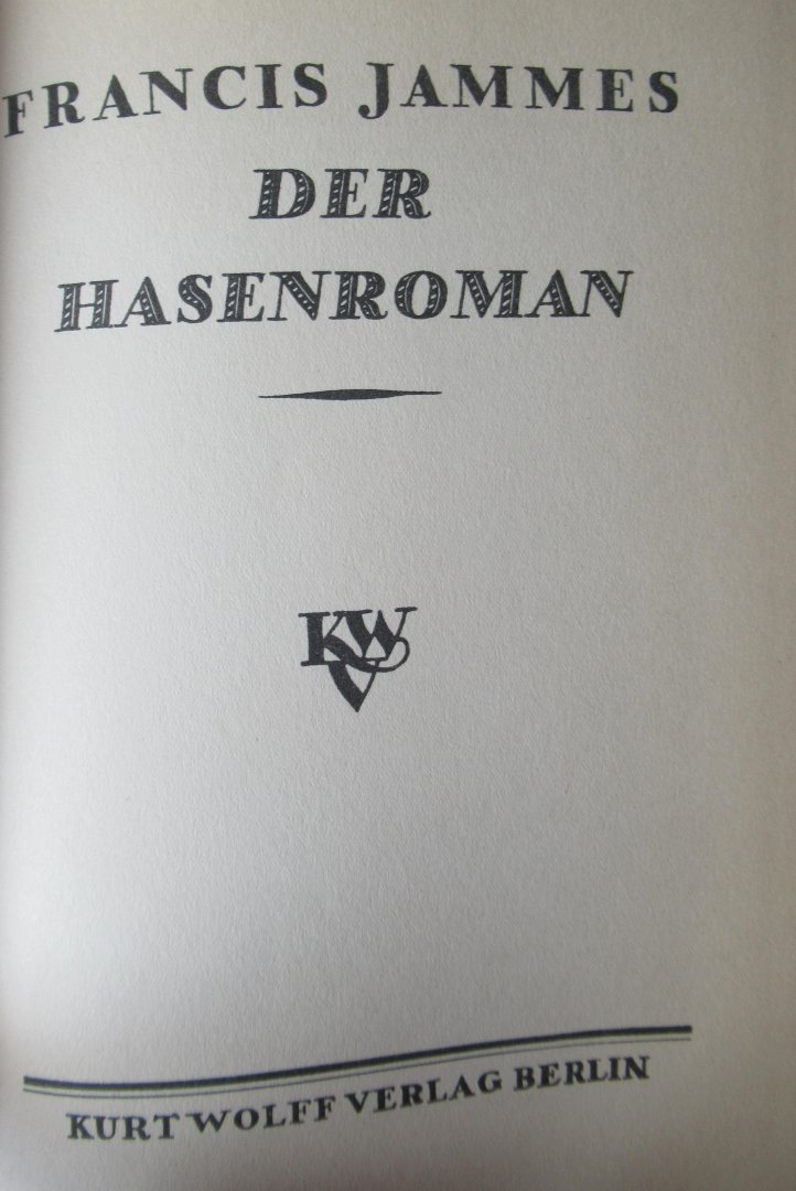 Jammes, Francis - Der Hasenroman