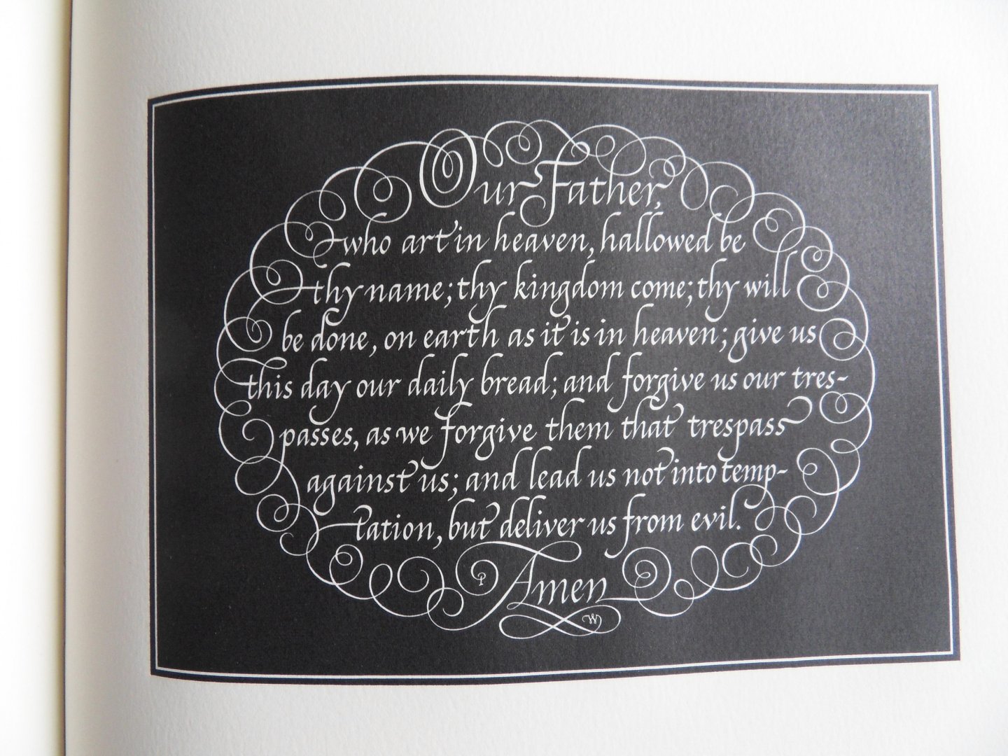 Wetselaar, Pieter (gecalligrafeerd door). - Pater Noster - Onze Vader. [ Genummerd exemplaar 55 / 175 ].