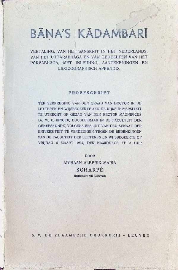 Adriaan Scharpé - Bana's Kadambari
