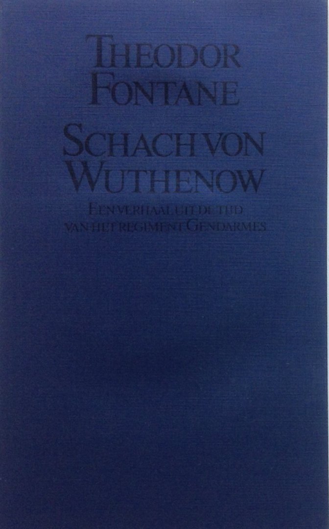 Fontane, Theodor - Schach von Wuthenow