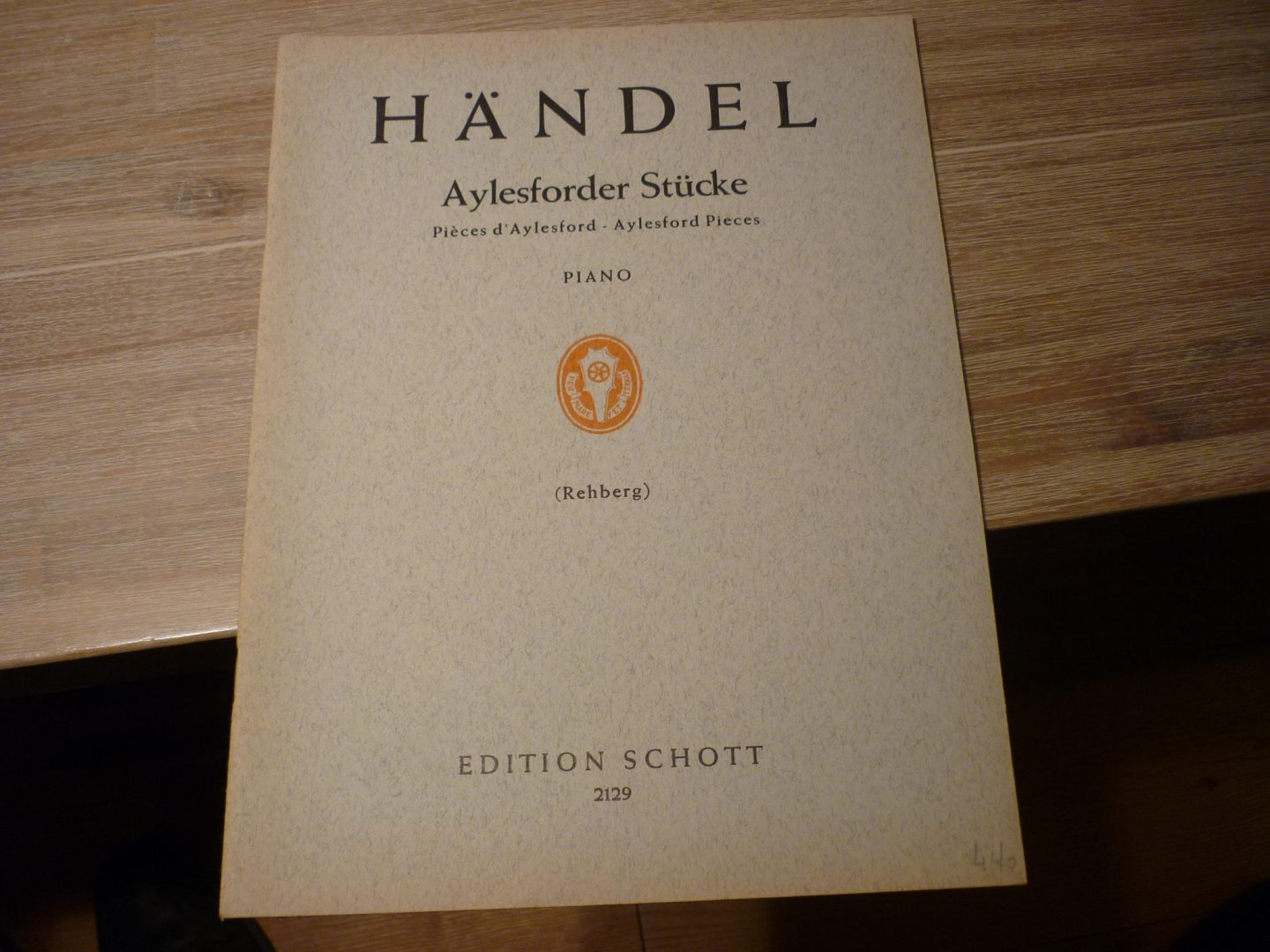 Händel; Georg Friedrich (1685–1759) - Aylesforder Stücke aus den "Stücken für Clavicembalo" Klaviermusik der Vorklassik - muziekboek voor Klavecimbel (piano)