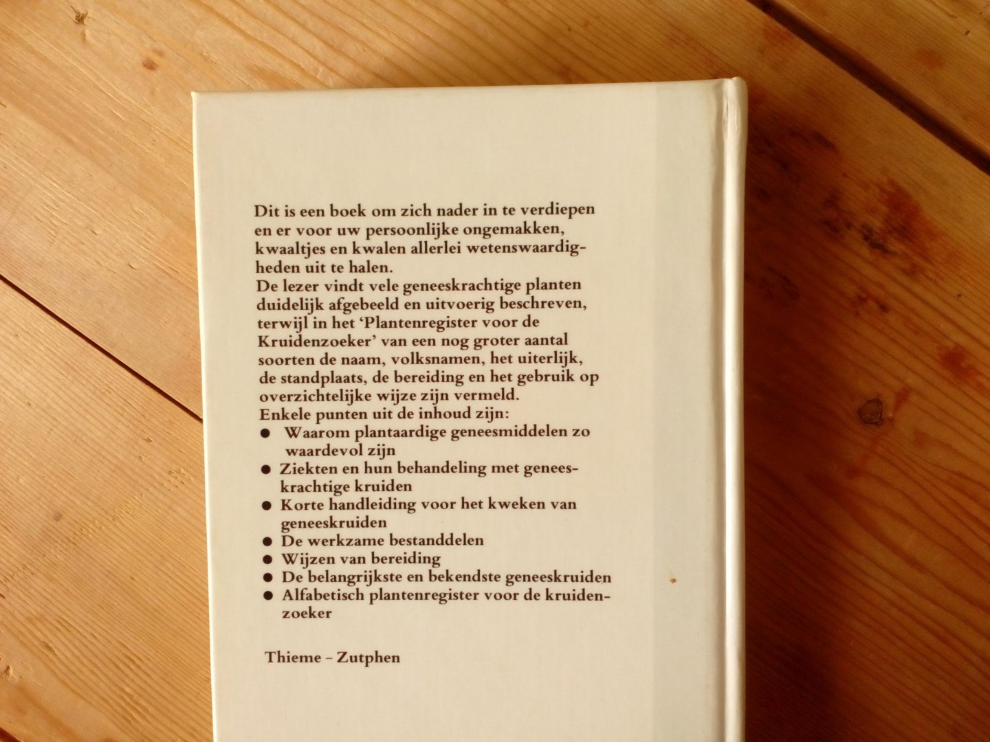Schmidsberger - Thieme s boek v.d. geneeskruiden / druk 1