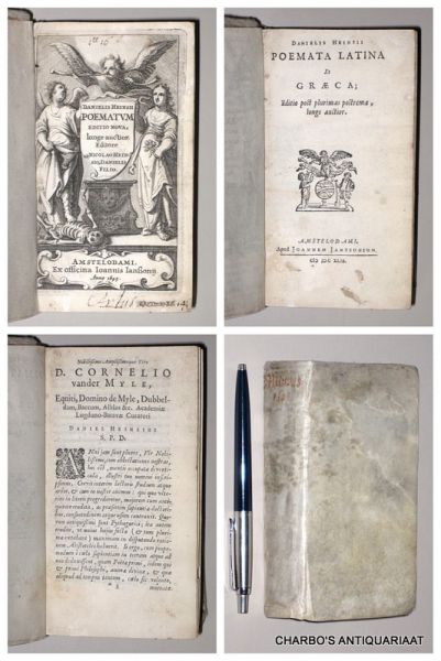 HEINSIUS, DANIEL, - Poemata latina et graeca. Editio post plurimas postrema, longe auctior.