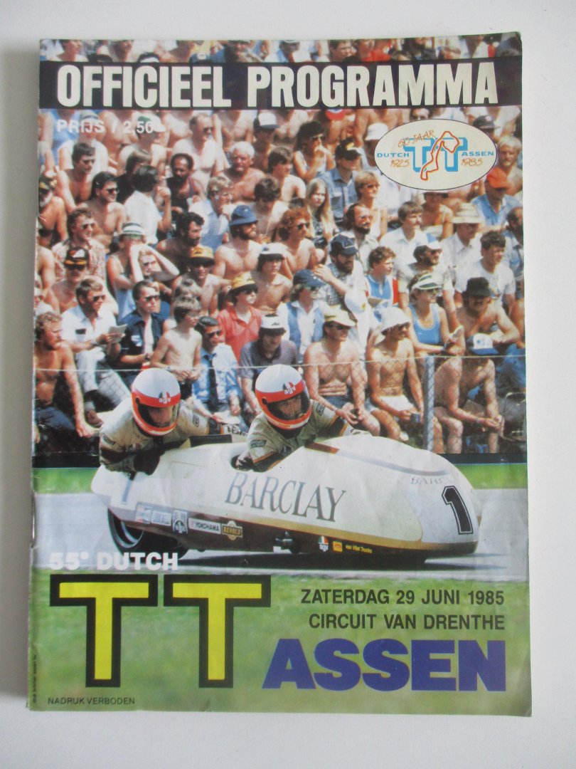  - Officieel Programma Dutch TT Assen 1985