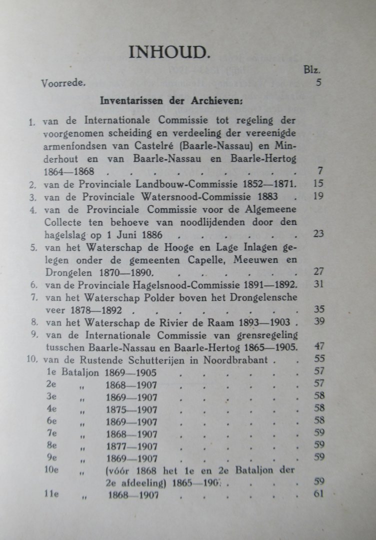  - Inventarissen van de archieven der provinciale griffie van Noordbrabant voor zover deze niet in het griffiegebouw worden bewaard deel II