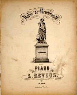 Revius, Louis F.: - Valse de Rembrandt pour le piano