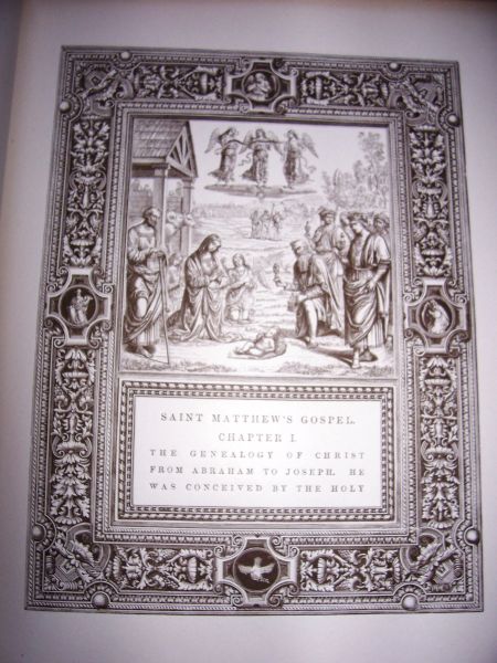  - The New Testament of Our Lord and Saviour Jesus Christ. with Engravings on Wood from Designs of Fra Angelico, Pietro Perugino, Francesco Francia, Lorenzo Di Credi, Fra Bartolommeo, Titian, Raphael, Gaudenzio Ferrari, Daniel Di Volterra, and Others