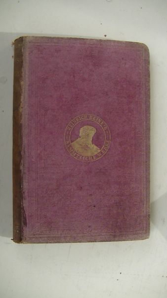 HEINE Heinrich - Heinrich Heine's novellistische und englische fragmente nebst Shakespear's mädchen und Frauen// de rabbi von bacharach- Rugtitel: Heine's sämmtliche Werke - Band VII