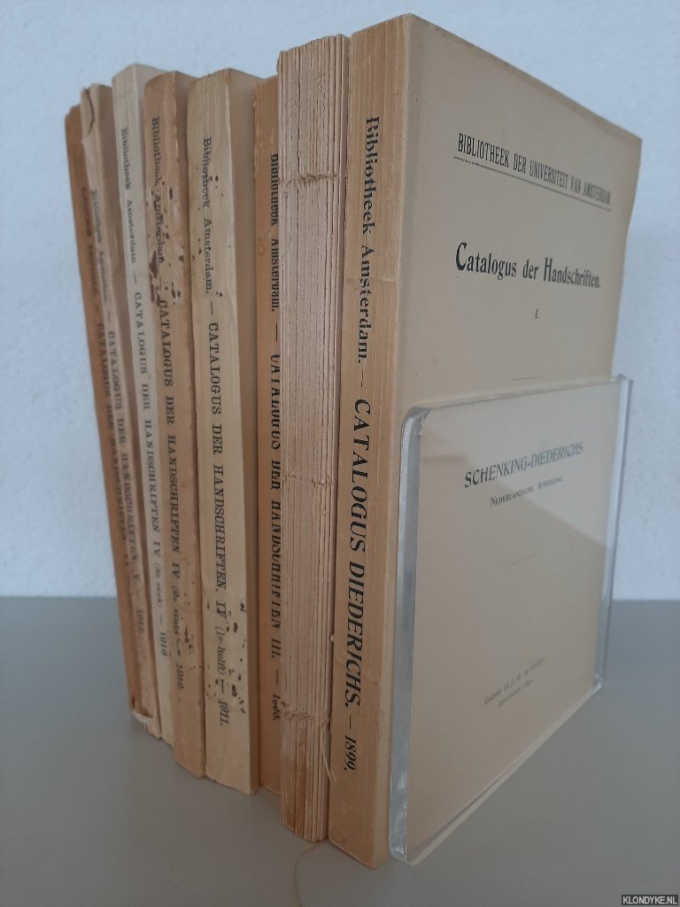 Diverse auteurs - Universiteit van Amsterdam. Catalogus der Handschriften (7 delen)