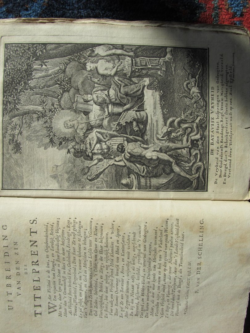 Lange, Mr. Daniel de - KORTE VERHANDELING EN VERKLAARING van de gemeenebests bestiering en leevenswys der oude Batavieren, van het ampt en de bediening der graaven (enz.)