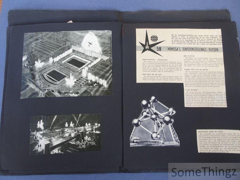 C. Aerts. - Verzameling van ingekleefde artikels, knipsels, reclamefolders en brochures betreffende de wereldtentoonstelling in Brussel 1958 / Expo '58