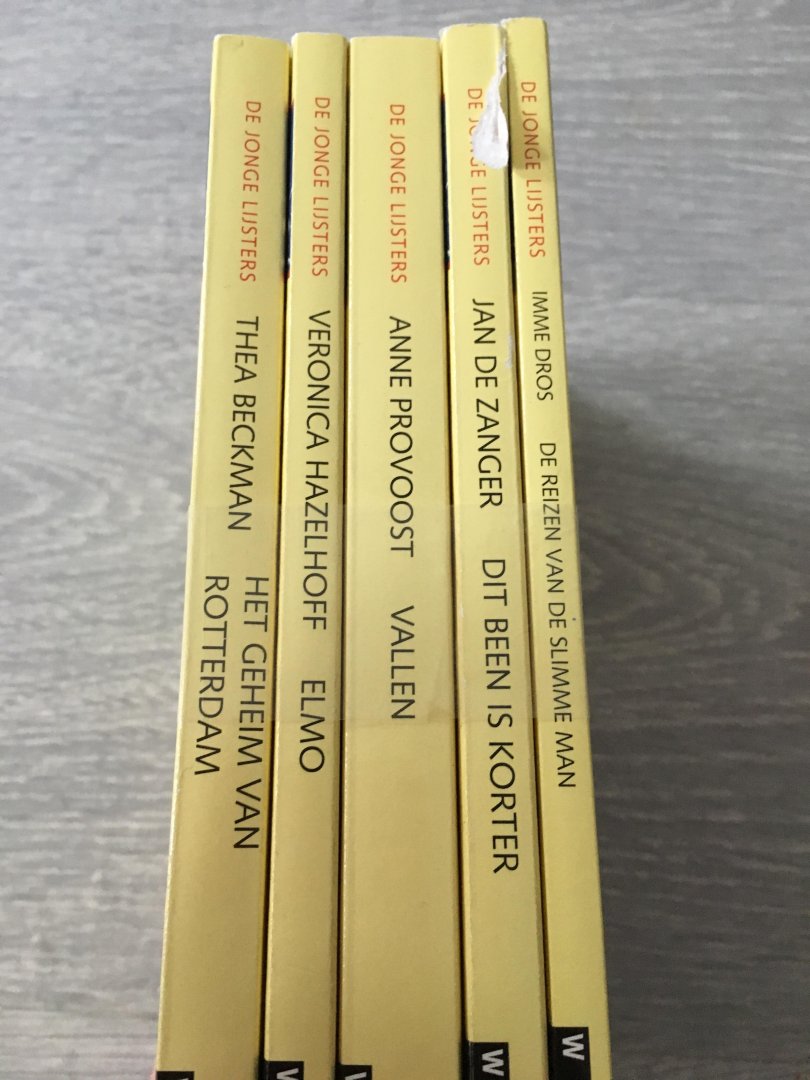 Verscheidene - 5 boeken van de jonge lijsters; De reizen van de slimme man, Dit been is korter, Vallen, Elmo, Het geheim van Rotterdam