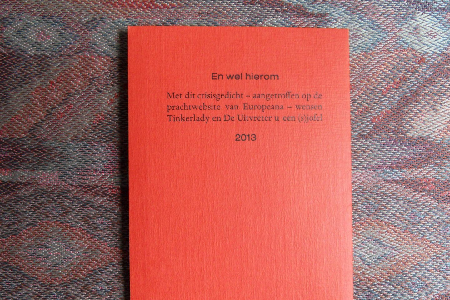 Schipper. - Op Hoop van Zegen. [ Beperkte oplage van ca. 140 ex. ].