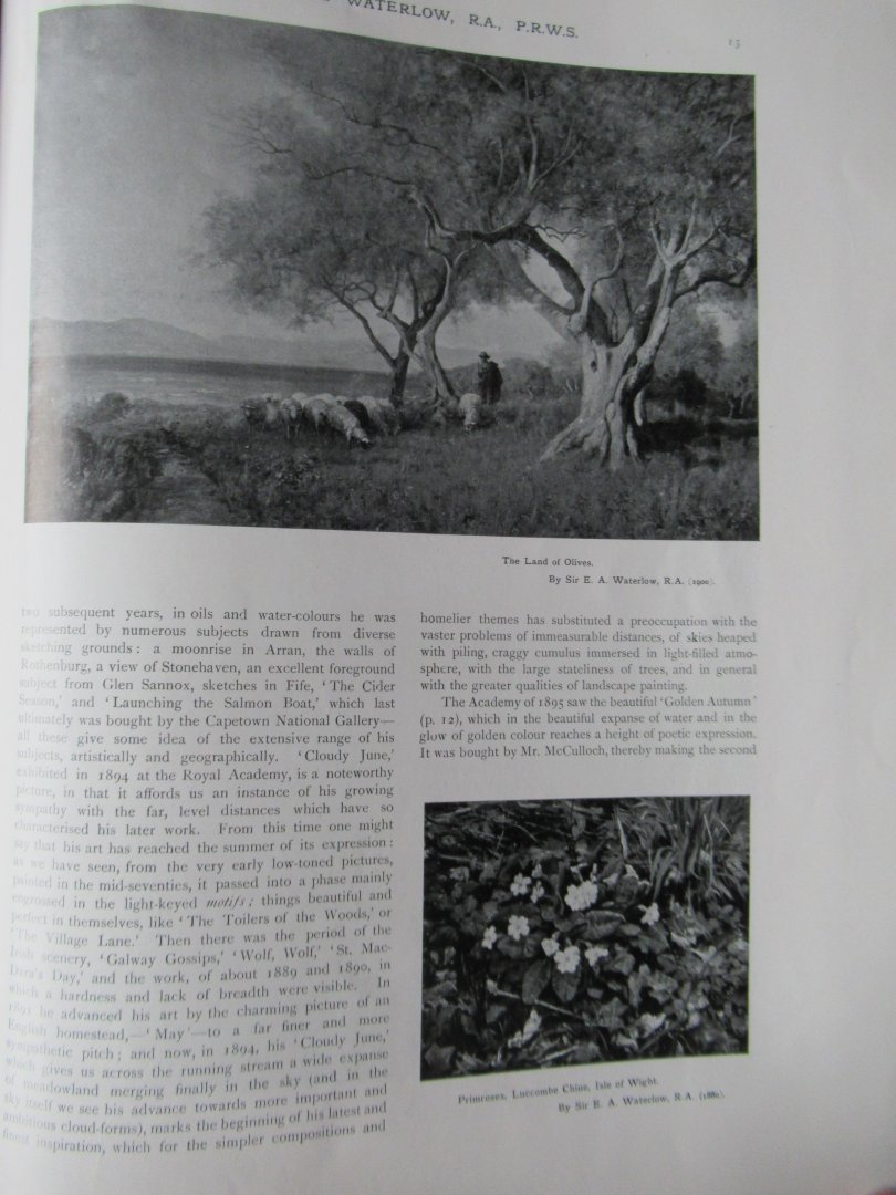 Collins Baker, C - Sir E.A. Waterlow, R.A., P.R.W.S. by C. Collins Baker. Christmas Number of The Art Journal