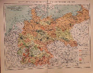 map. kaart. karte. - (Deutschland) Karte der Landwirtschaft im Deutschen Reiche.