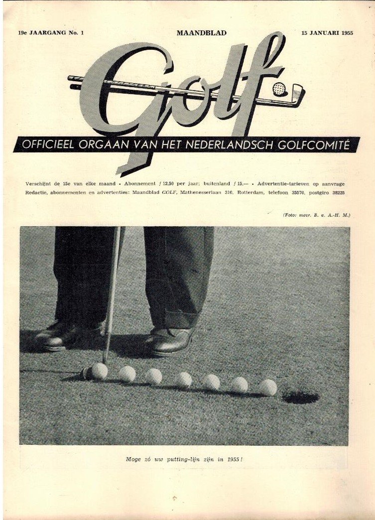  - Maandblad Golf 1955 Compleet -(Sportmagazines Golf)