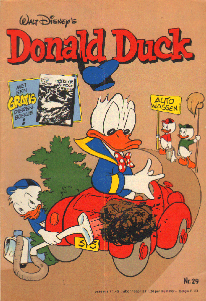 Disney, Walt - Donald Duck 1981 nr. 29,  17 juli, Een Vrolijk Weekblad, goede staat, met een gratis dierenboekje
