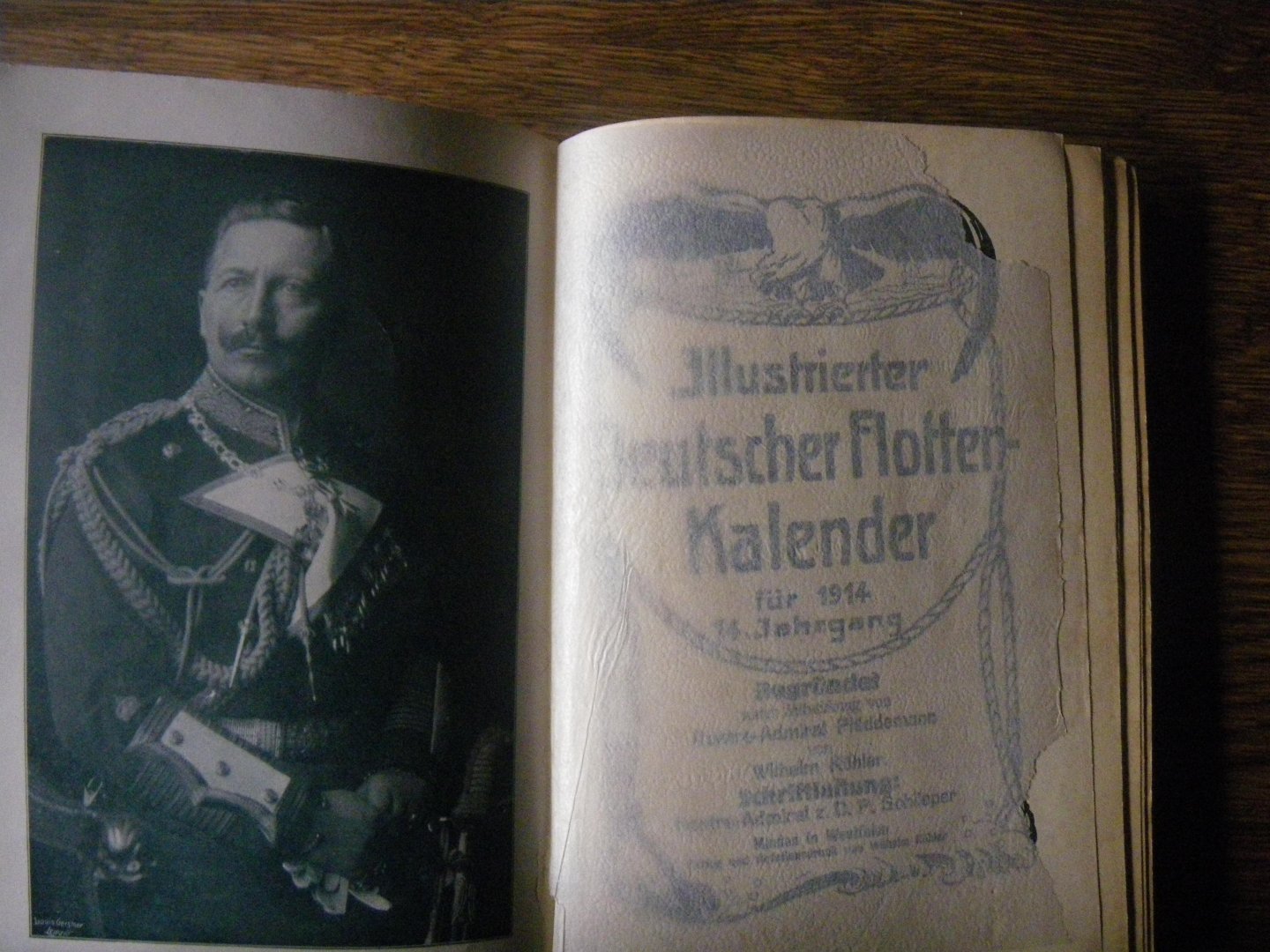 Plüddemann, KOHLER, Wilhelm - Illustrierter Deutscher Flotten-Kalender für 1914
