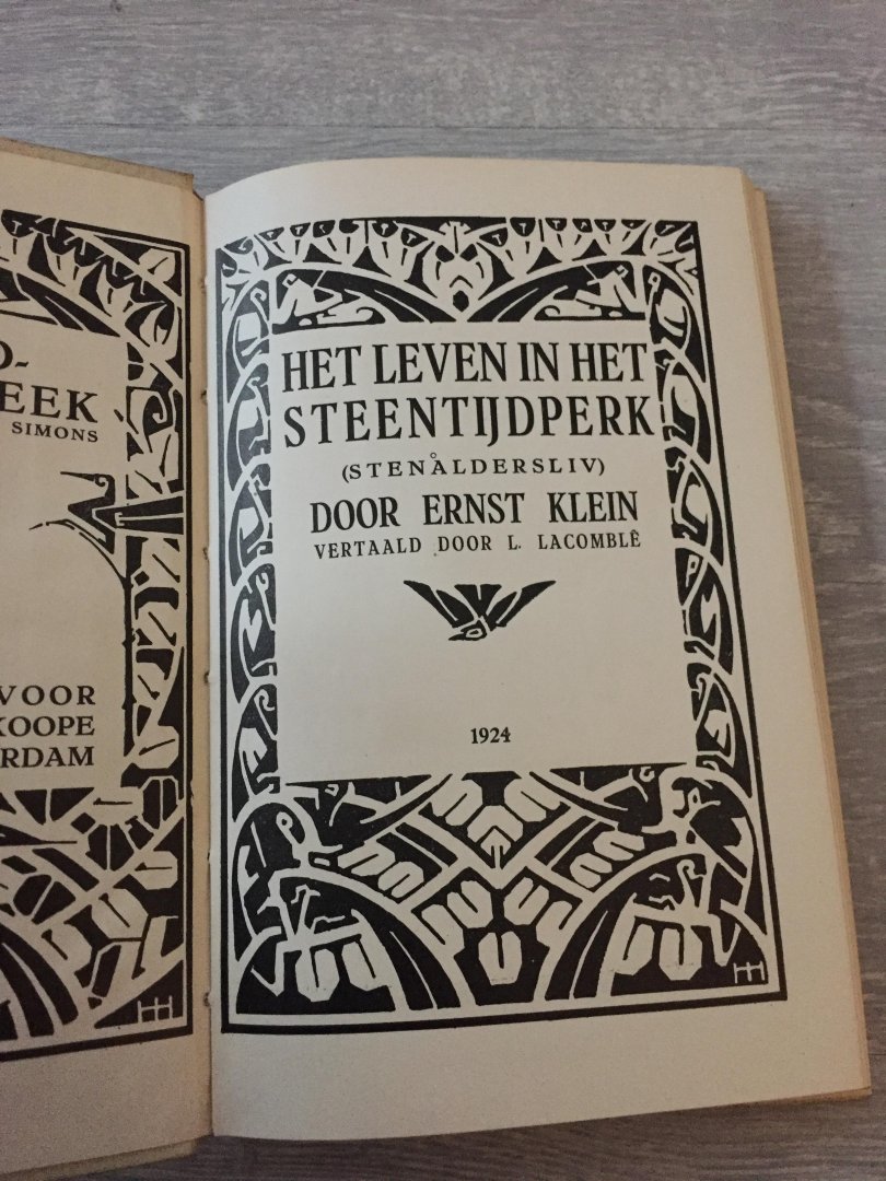 Ernst Klein - Het leven in het steentijdperk